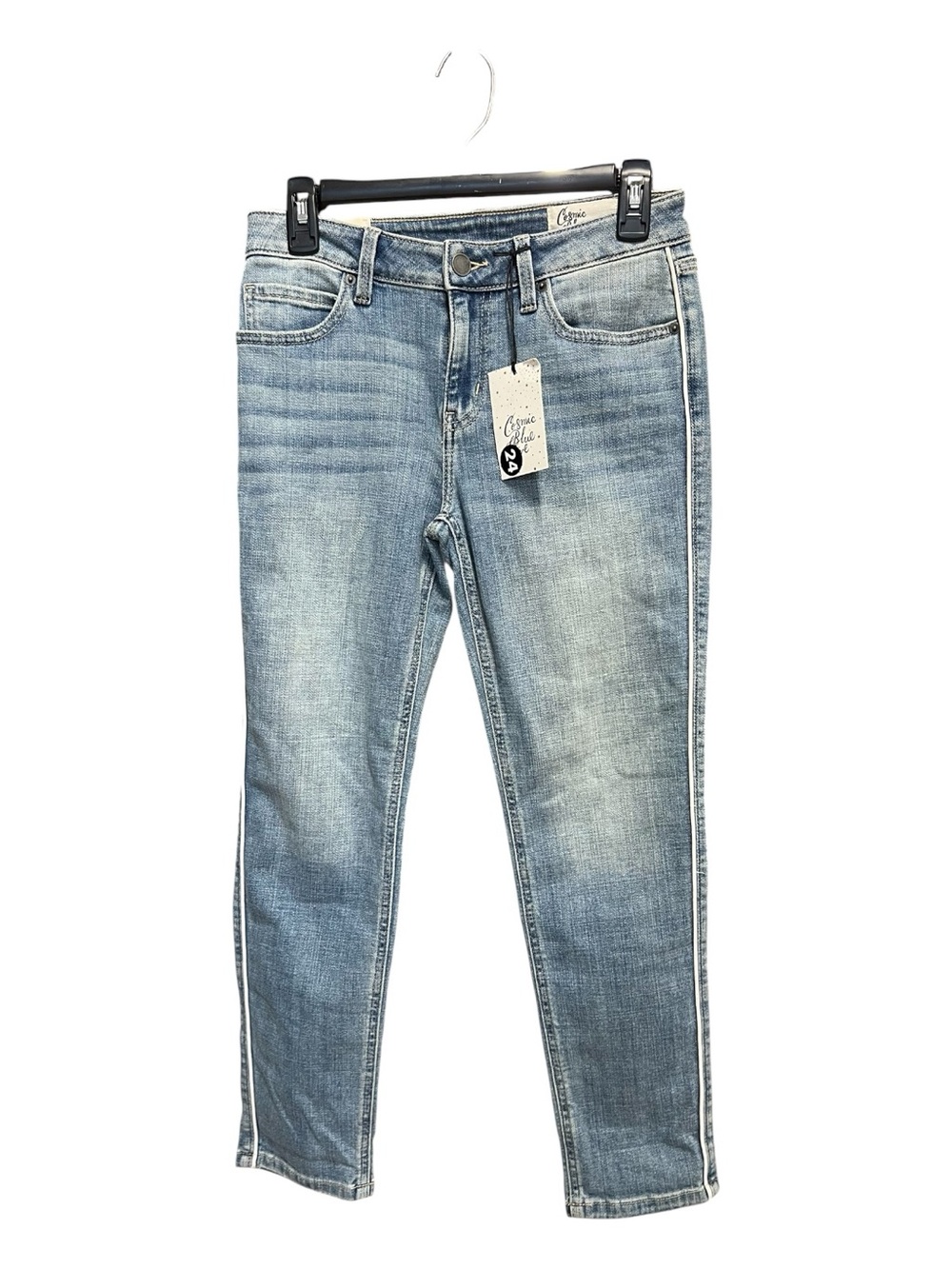 🆕 NWT Cosmic Blue Love 5-Pocket Piped Jeans | 27P